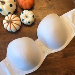 Vanity Fair Strapless Bra - White